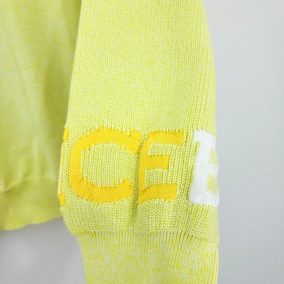 Iceberg History Peanuts Collection 2022 Intarsia Lucy Sweater in Yellow Small - Picture 10 of 13